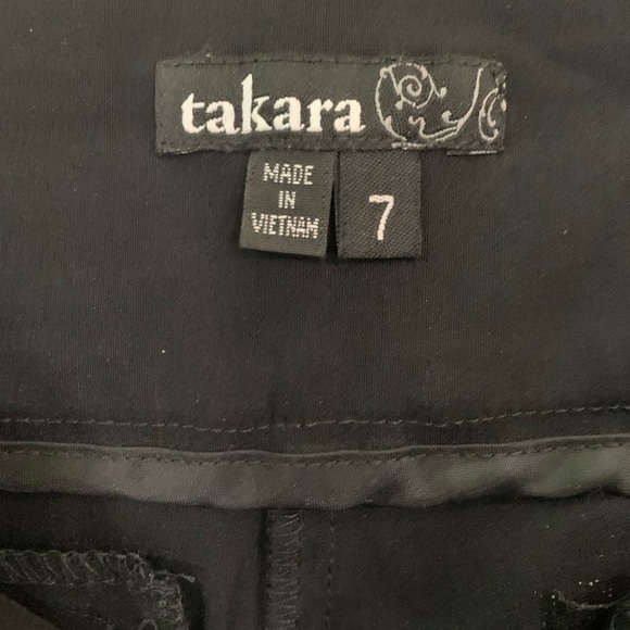 Takara Black Bermuda Shorts/Slacks - Picture 6 of 7